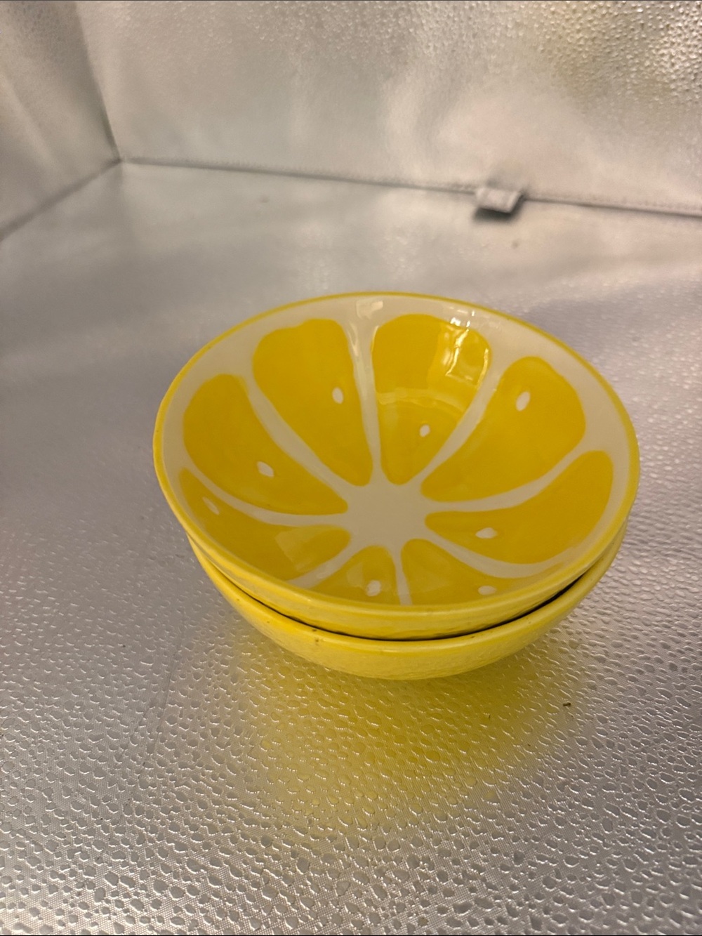 Smart Living Yellow Ceramic Citrus Bowls - Set of 2 - Picture 12 of 14